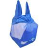 Harrison Howard UV-proof Multi-Function Fabrics Thick Fleece Padding Horse Fly Mask Half Face with Ears Mint Horse Large(Signature Blue)
