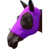 Mask Tech Horse Fly Mask Elasticity Breathable Fabric with UV Protection Soft Mesh for Horse Entwined Straps L(Amethyst)