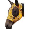 Mask Tech Horse Fly Mask Elasticity Breathable Fabric with UV Protection Soft Mesh for Horse Entwined Straps L(Golden Matrix)