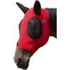 Mask Tech Horse Fly Mask Elasticity Breathable Fabric with UV Protection Soft Mesh for Horse Entwined Straps L(Lava Red)