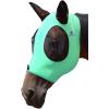 Mask Tech Horse Fly Mask Elasticity Breathable Fabric with UV Protection Soft Mesh for Horse Entwined Straps L(Summer Mint)