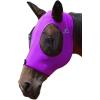 Mask Tech Horse Fly Mask Elasticity Breathable Fabric with UV Protection Soft Mesh for Horse Everlasting Cosmos L(Amethyst)