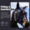 Mask Tech Horse Fly Mask Elasticity Breathable Fabric with UV Protection Soft Mesh for Horse Everlasting Cosmos L(Everlasting Cosmos)