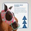 Ultra Lightweight UV-Proof Full Visibility Stretchy Horse Fly Mask Long Nose with Ears-Rainbow Circle (L; Full Size)