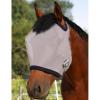 Harrison Howard All Round Mesh Horse Fly Mask UV Protective with Fleece Padded Edging Vibrant Orange L(Original Grey)