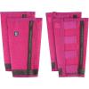 Harrison Howard Loose-Fitting Horse Fly Boots UV-Protective, Durable Fine Mesh Leggins with Reflective Strips (Set of 4)(Magenta)