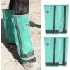 Harrison Howard Loose-Fitting Horse Fly Boots UV-Protective, Durable Fine Mesh Leggins with Reflective Strips (Set of 4)(Mint)