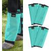 Harrison Howard Loose-Fitting Horse Fly Leggings Breathable, Tear-Resistant Fine Mesh Leg Guards Stay-on Comfortable Fly Boots (Set of 4) Blue Pony(Mint)