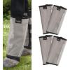 Harrison Howard Loose-Fitting Horse Fly Leggings Breathable, Tear-Resistant Fine Mesh Leg Guards Stay-on Comfortable Fly Boots (Set of 4) Blue Pony(Original Grey)