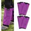 Harrison Howard Loose-Fitting Horse Fly Leggings Breathable, Tear-Resistant Fine Mesh Leg Guards Stay-on Comfortable Fly Boots (Set of 4) Blue Pony(Purple)