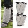 Harrison Howard Loose-Fitting Horse Fly Leggings Breathable, Tear-Resistant Fine Mesh Leg Guards Stay-on Comfortable Fly Boots (Set of 4) Blue Pony(Silver Grey)