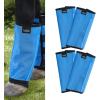 Harrison Howard Loose-Fitting Horse Fly Leggings Breathable, Tear-Resistant Fine Mesh Leg Guards Stay-on Comfortable Fly Boots (Set of 4) Blue Pony(Sky Blue)