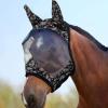 Harrison Howard LumiVista Horse Fly Mask Standard with Ears UV Protection for Horse Pastel Mix L Full Size(Paisley Wave)