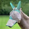 Harrison Howard Mule Donkey Fly Mask Full Face Protection with Nose Cover Mint L(Mint)