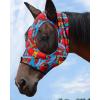 Mask Tech Horse Fly Mask Elasticity Breathable Fabric with UV Protection Soft Mesh for Horse Everlasting Cosmos L(Entwined Straps)