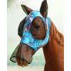 Ultra Lightweight UV-Proof Full Visibility Stretchy Horse Fly Mask Long Nose with Ears-Green Paint (L Full Size)