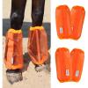 Universal Size Horse Leggings Fine Mesh Greatly Reduce Stomping Breathable Horse Boots Leg Wraps (Set of 4) Orange(Orange)