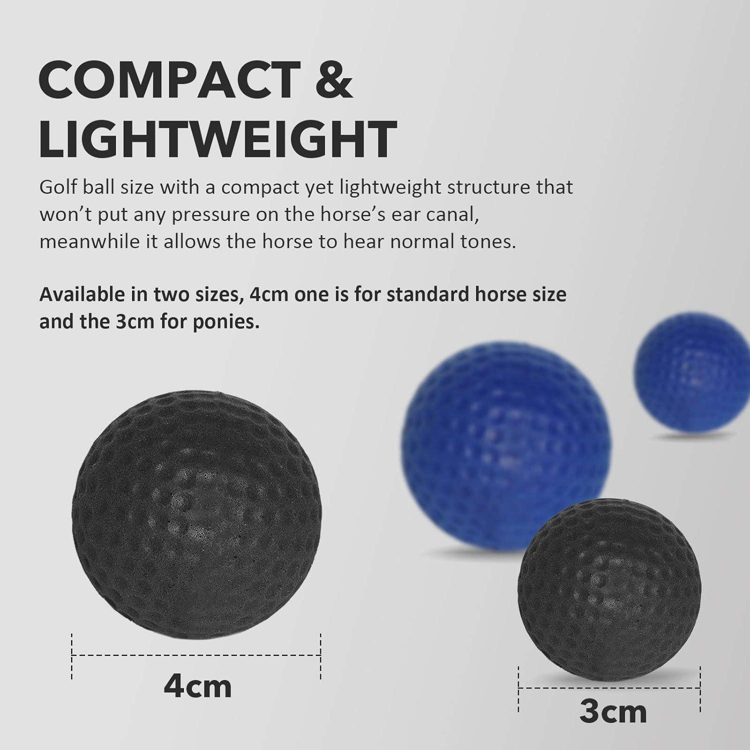 imageHarrison Howard EaseFit Equestrian Earplugs Horse Foam Ear Plugs Balls 4 pcsChampion BlueMars Black