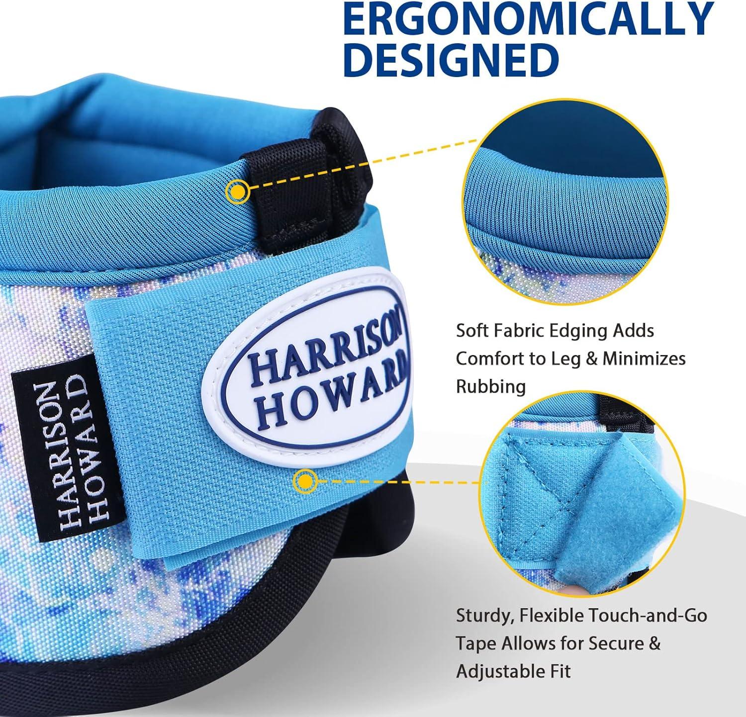 imageHarrison Howard Horse Bell Boots Overreach Bell Boots NoTurn Bell Boots for HorseDurable Protective Hoof BootPastel Mix