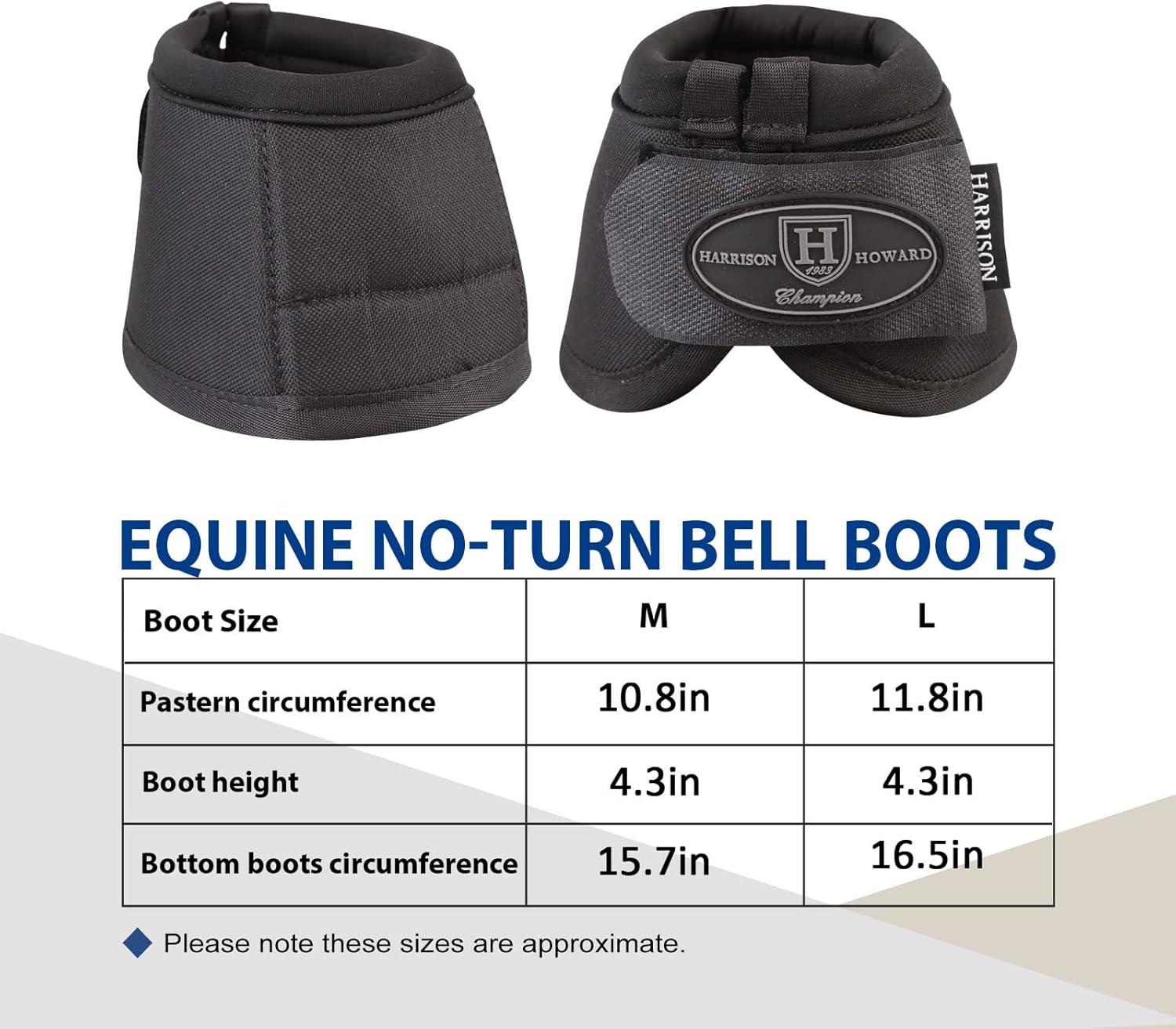 imageHarrison Howard Horse Bell Boots Overreach Bell Boots NoTurn Bell Boots for HorseDurable Protective Hoof BootRed