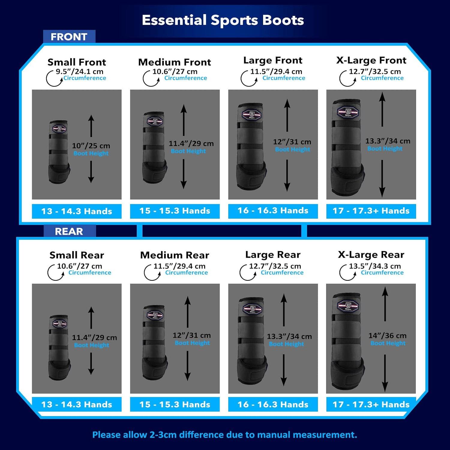 imageHarrison Howard Horse Sport Medicine Front ShockAbsorbing Boots AllRound Lower Limb Protection ampamp Support Sport Boots Perfect for Endurance Training and Performance Pack of 2 Mint LPiano Black