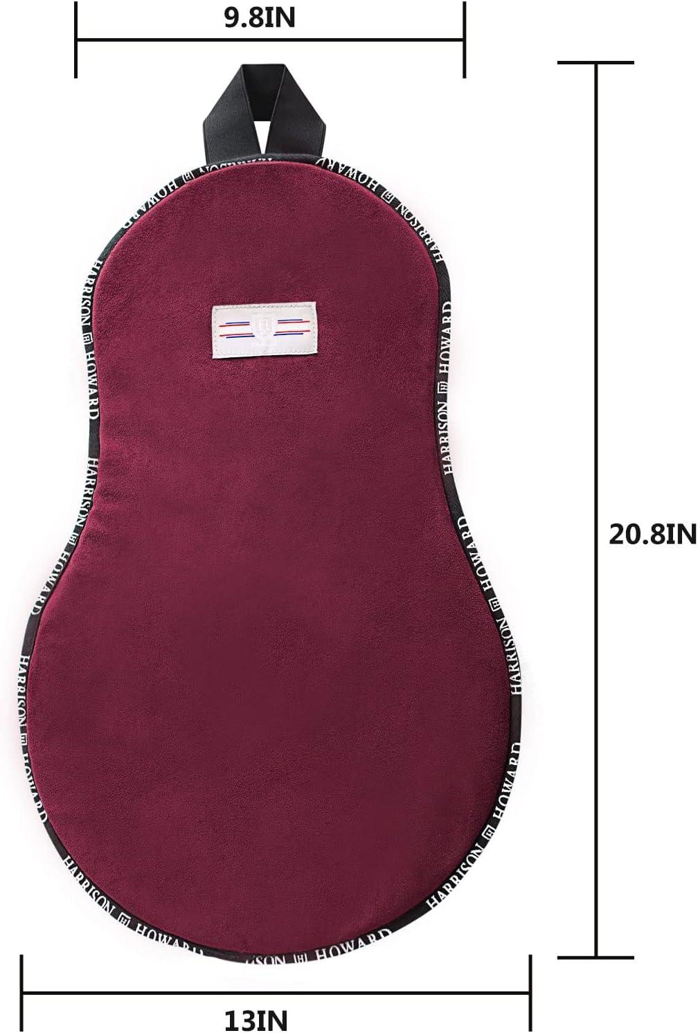 imageHarrison Howard Trail Seat Saver Western Tack Saddle Rideon Pad with Cushion Bottom Helps Distribute Back PressureBurgundy