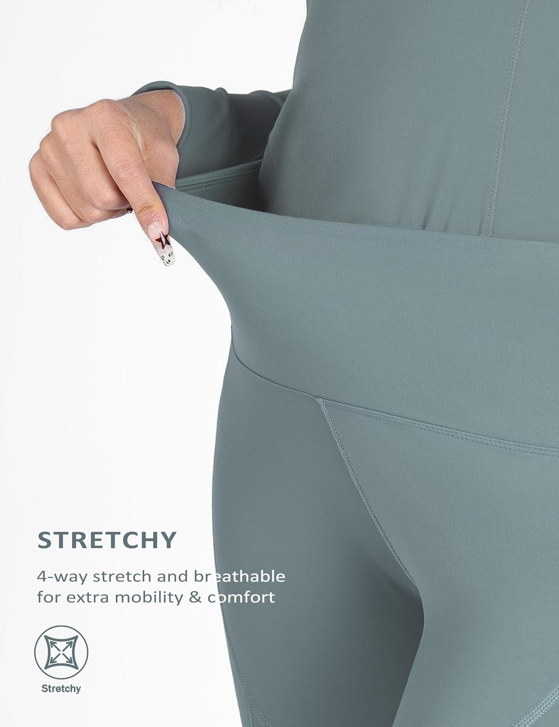 imageHarrison Howard Womens Riding Pants KneePatch Schooling Tights Horseback Riding Pants Equestrian BreechesGrass Green