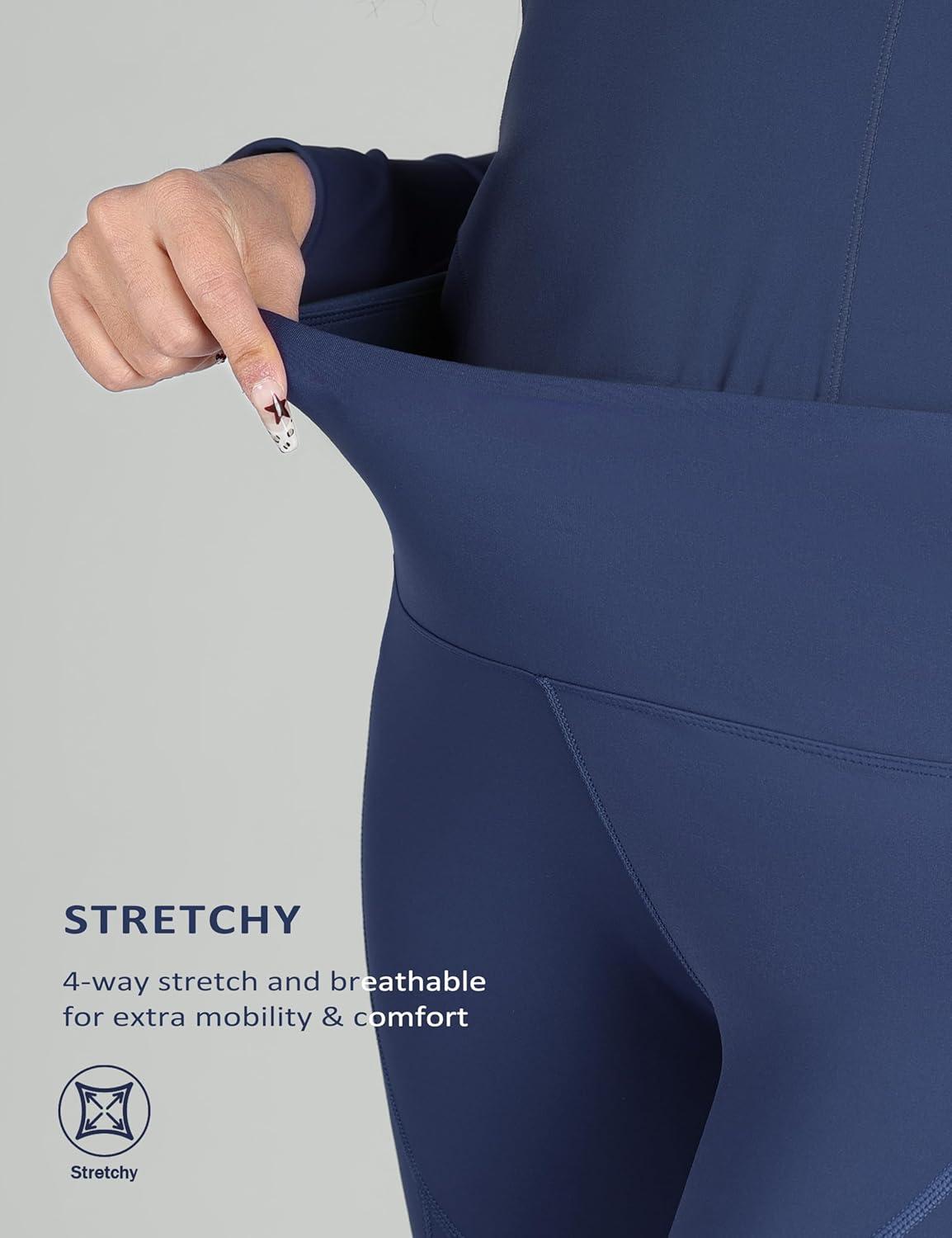 imageHarrison Howard Womens Riding Pants KneePatch Schooling Tights Horseback Riding Pants Equestrian BreechesNavy