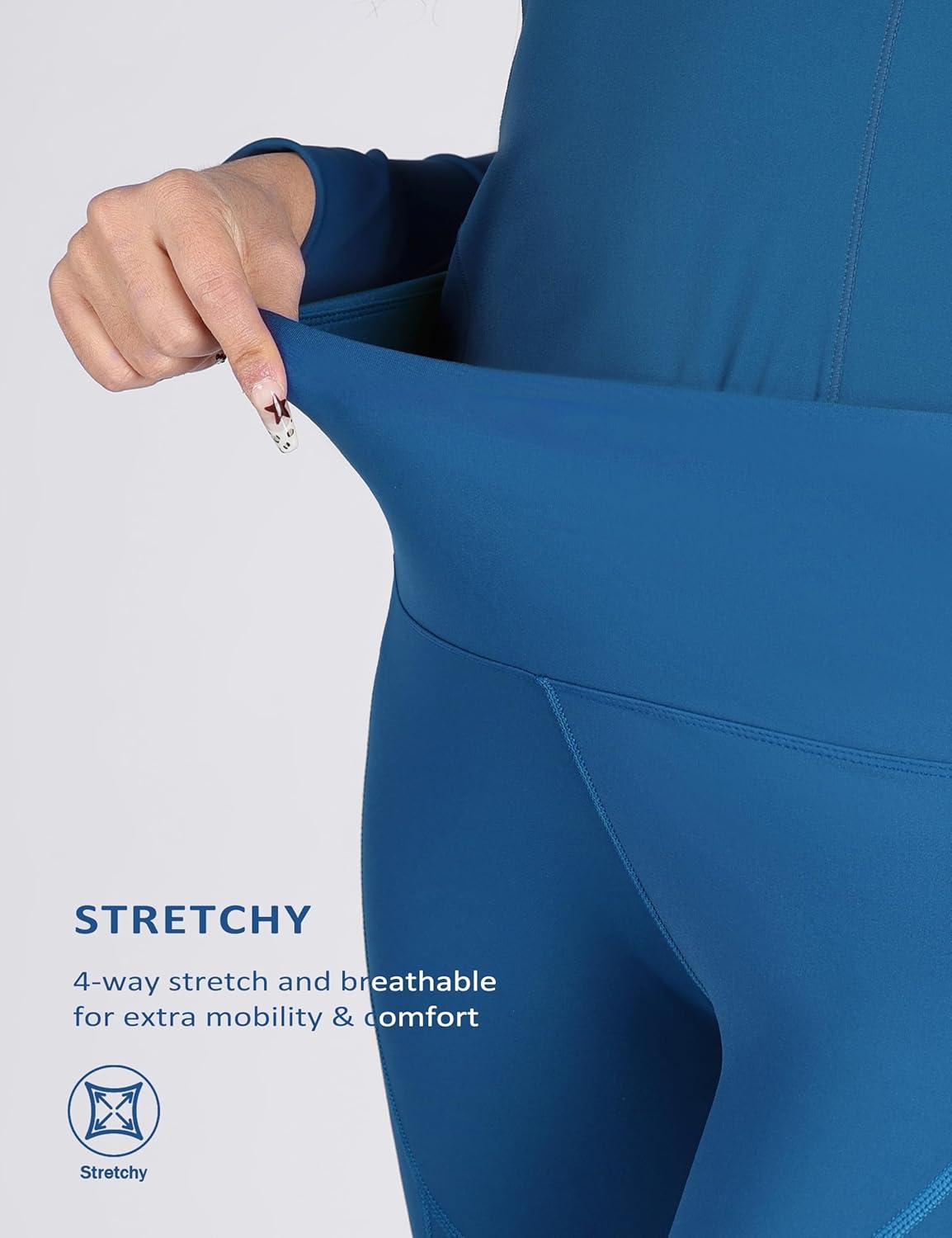 imageHarrison Howard Womens Riding Pants KneePatch Schooling Tights Horseback Riding Pants Equestrian BreechesPeacock Blue