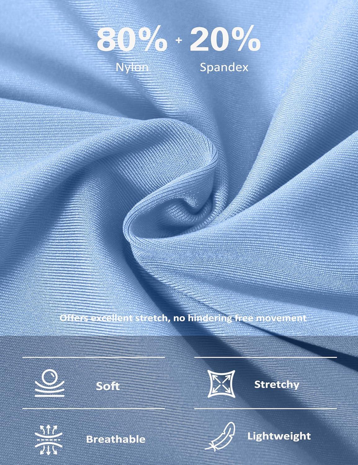 imageHarrison Howard Womens Slim Fit Long Sleeve Equestrian Show Shirt with Lace Sleeves Elegant Female Lace TopIce Blue