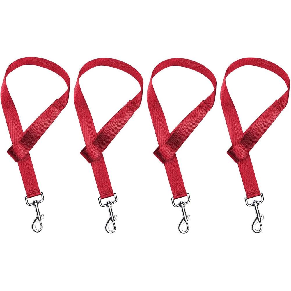 imageHarrison Howard 4PCS 22 Easily Packed Sturdy Nylon Bucket Straps for Hay Nets and Water Feeder BucketsRed4PCS Red