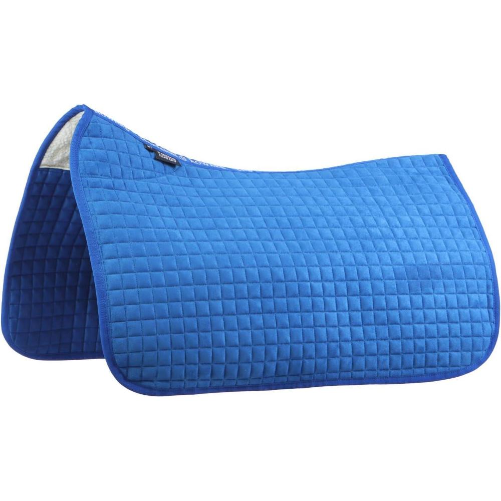 imageHarrison Howard AllPurpose Square Quilted Western Saddle Pad Breathable ShockAbsorbing Saddle Pad Comfortable Fit for HorsesBlue