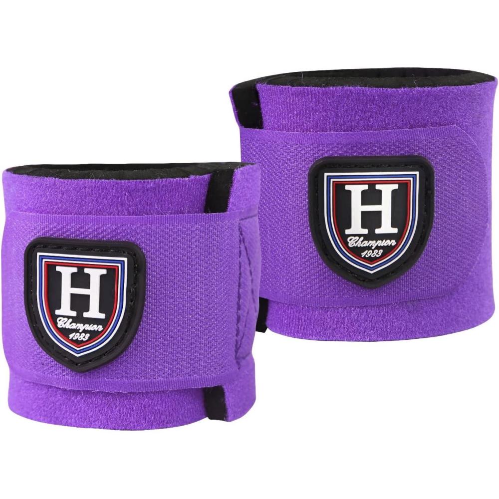 imageHarrison Howard Durable ShockAbsorbent Breathable Impact Protection Pastern Wraps for Horse Sold in Pairs Summer MintPurple