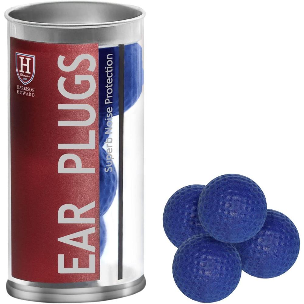imageHarrison Howard EaseFit Equestrian Earplugs Horse Foam Ear Plugs Balls 4 pcsChampion BlueChampion Blue
