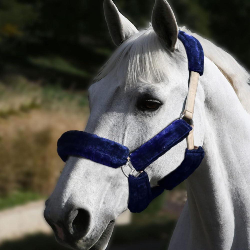 imageHarrison Howard Horse Halter Fleece Cover Set 9 PiecesNavy