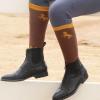 Harrison Howard 2 Pairs Premium Quality Equestrian Riding Socks for Horse Riding &Tall Boot Knee High Socks for Women(Brown Galloping Pony)