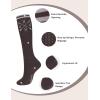 Harrison Howard 3 Pairs Premium Quality Equestrian Riding Socks for Horse Riding &Tall Boot Knee High Socks for Women(Black/Burgundy/Coffee)