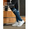 Harrison Howard 3 Pairs Premium Quality Equestrian Riding Socks for Horse Riding &Tall Boot Knee High Socks for Women(Black/Peacock Blue/Soft Lavendar)