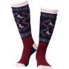 Harrison Howard 3 Pairs Premium Quality Equestrian Riding Socks for Horse Riding &Tall Boot Knee High Socks for Women(Blue-burgundy/Blue Bit/Light Purple)