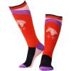 Harrison Howard 3 Pairs Premium Quality Equestrian Riding Socks for Horse Riding &Tall Boot Knee High Socks for Women(Blue-burgundy/Reddish Orange/Blue Bit)