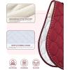 Harrison Howard 3D Air Mesh Saddle Pad for Horses – Breathable Shock-Absorbing All-Purpose English Saddle Pad(Burgundy)