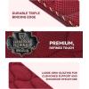 Harrison Howard 3D Air Mesh Saddle Pad for Horses – Breathable Shock-Absorbing All-Purpose English Saddle Pad(Burgundy)