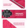 Harrison Howard 3D Air Mesh Saddle Pad for Horses – Breathable Shock-Absorbing All-Purpose English Saddle Pad(Magenta)