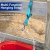 Harrison Howard 4PCS 22” Easily Packed Sturdy Nylon Bucket Straps for Hay Nets and Water Feeder Buckets-Red(4PCS Azure Blue)
