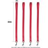 Harrison Howard 4PCS 22” Easily Packed Sturdy Nylon Bucket Straps for Hay Nets and Water Feeder Buckets-Red(4PCS Red)
