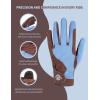 Harrison Howard All Season Kids Horse Riding Gloves Comfortable Non-Slip Light Horseback Gloves for Running Cycling Riding(Blue & Coffee)