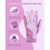 Harrison Howard All Season Kids Horse Riding Gloves Comfortable Non-Slip Light Horseback Gloves for Running Cycling Riding(Pink)
