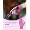 Harrison Howard All Season Kids Horse Riding Gloves Comfortable Non-Slip Light Horseback Gloves for Running Cycling Riding(Pink)