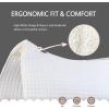 Harrison Howard All-Purpose Square Quilted Western Saddle Pad Breathable, Shock-Absorbing Saddle Pad Comfortable Fit for Horses(White)