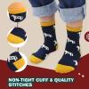 Harrison Howard Breathable & Comfortable Children Horse Pattern Cotton Socks Perfect for Active Equestrian Kids 4 Pairs/Pack(Style 2)